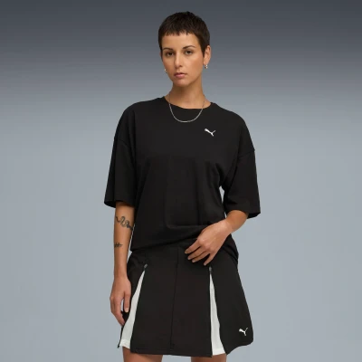 Afbeelding van Puma Wardrobe Oversized TEE Tshirt basic, Dames, Maat: XL, Black