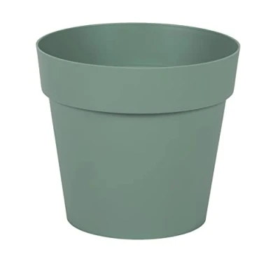 Image de EDA Pot de Fleur Rond Toscane Ø 15 cm Volume 1,6 L 15,3 x H.13,7 Vert Laurier