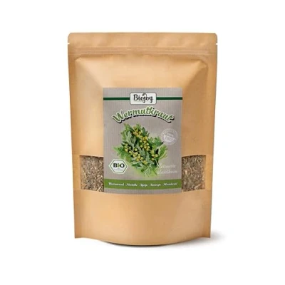 Afbeelding van Biojoy Biologische alsem thee (250 g), gedroogd en gesneden, zonder toevoegingen (Artemisia absinthium)