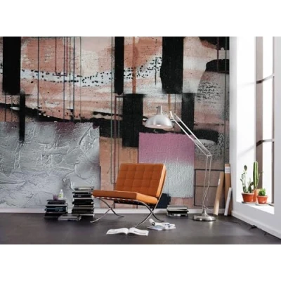 Afbeelding van Fotobehang Squares Dropping 500x280cm Vliesbehang