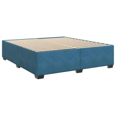 Afbeelding van vidaXL Bedframe fluweel blauw 200x200 cm