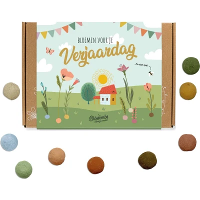 Afbeelding van Blossombs Giftbox Small 7st Bloemen voor je verjaardag Geschenkverpakking Duurzaam