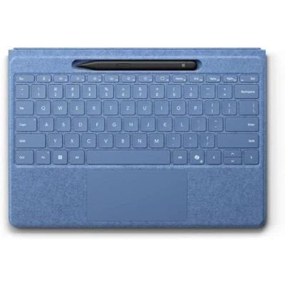 Afbeelding van Microsoft Surface Pro Flex Keyboard (QWERTZ) met fijne pen Alcantara® 2 in 1 voor Copilot+ PC Windows 11 Saffierblauw