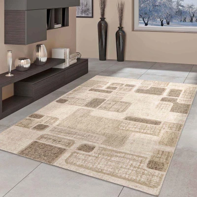 Afbeelding van Modern Vloerkleed City Chic Retro Bruin 80x150 Cm