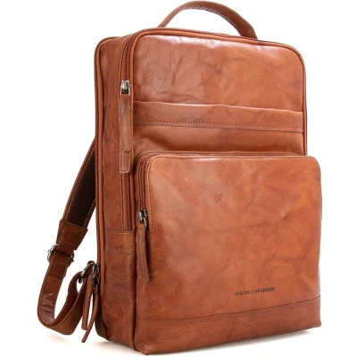 Afbeelding van Spikes &amp; Sparrow Leren Laptop Rugzak 16.4 inch Bronco 59530 Brandy