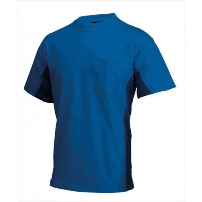Afbeelding van Tricorp 102002 T Shirt Bicolor Borstzak Koningsblauw/Marineblauw