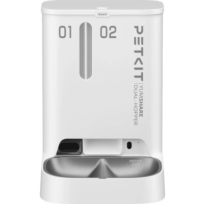 Afbeelding van PETKIT YumShare Dual Hopper met Camera Wit