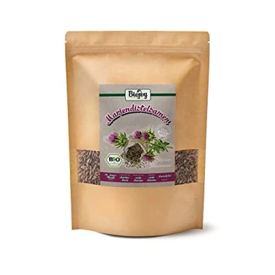 Afbeelding van Biojoy Biologische Mariadistelzaden (1 kg), gedroogd en heel, Mariadistelthee (Silybum Marianum)