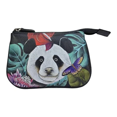 Afbeelding van Anuschka Aa dames portemonnee One Size, Happy Panda.