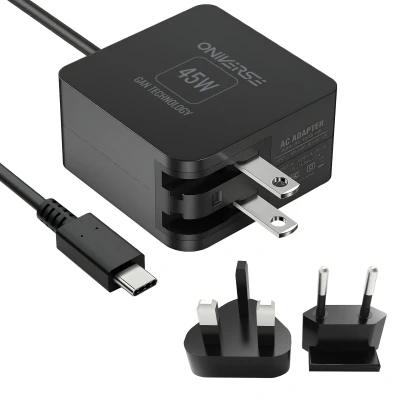 Afbeelding van ONIVERSE International Fast Charger 45W BLack Switch STEAM DECK ANDROID PC