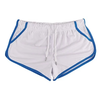 Afbeelding van Alivebody Sportieve korte broek voor heren, hardlopen, trainen, zwemmen, fitnessbroek., Wit, L
