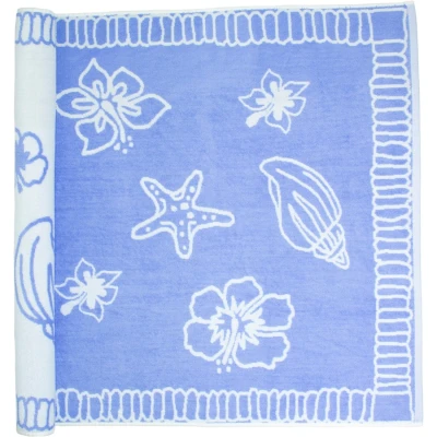 Afbeelding van The One Towelling 90x190 Strand Hawaii Purple / White