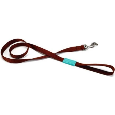 Afbeelding van Bz nylon hondenriem uni lichtbruin 120 cm x 15mm