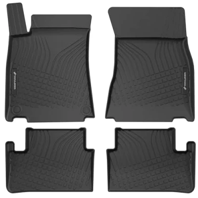 Afbeelding van WALSER 100148 Vloermatset TPE (thermoplastische elastomeer) zwart MERCEDES BENZ: A Class Saloon