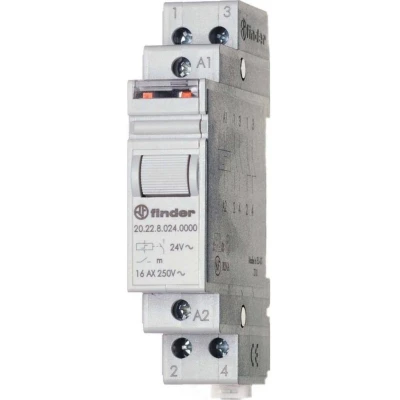 Afbeelding van Finder 20.26.9.024.4000 Stroomstootschakelaar DIN rail 2x NO 24 V/DC 1 stuk(s)