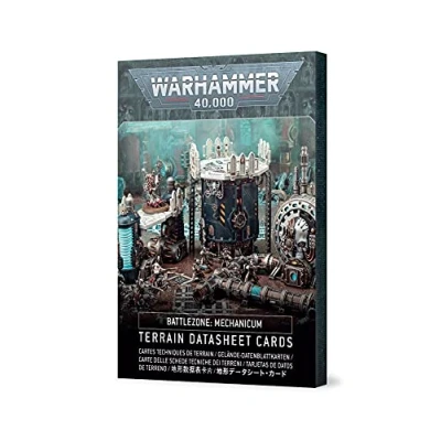 Afbeelding van Games Workshop Warhammer 40.000 Battlezone Mechanicum gegevensbladkaarten: Terrain