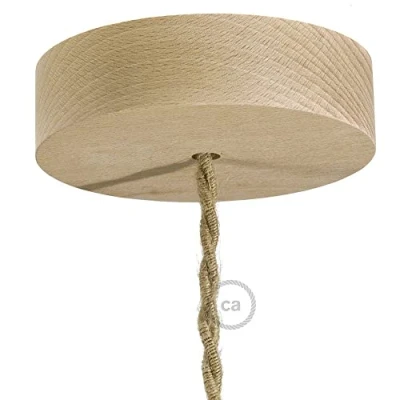 Afbeelding van creative cables Rozet van hout, neutraal