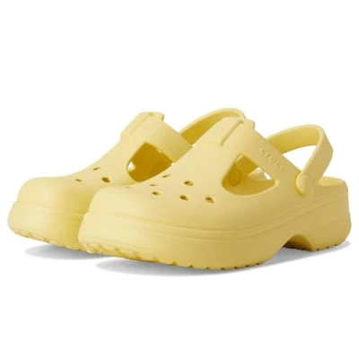 Image de Crocs Sabots classiques Mary Jane K unisexes pour enfant, Couleur craie, 29/30 EU