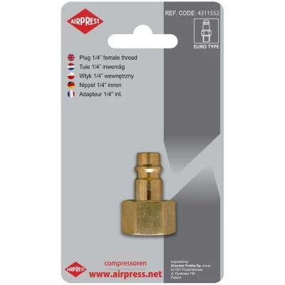 Afbeelding van Airpress Euro Insteektule 1/4 inch Binnendraad