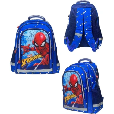Afbeelding van Marvel Spiderman Rugzak 42 cm hoogte 3 vakken A4 map formaat Kwalitatief Hoogwaardig model