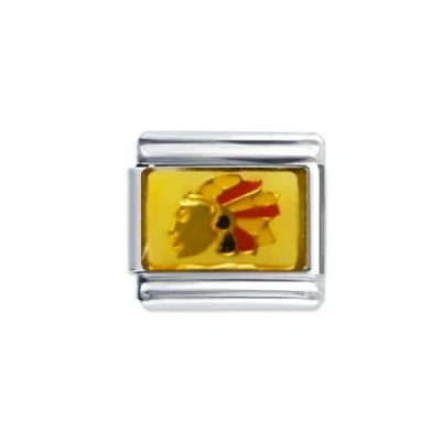 Afbeelding van Quiges Schakel Bedel 9mm charms Indisch Geschikt voor Nomination armband Schakelarmband italy bedels