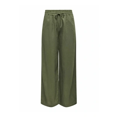 Afbeelding van JDY MIT Weitem Beinschnitt Locker Broek, Dames, Maat: XSx32, Khaki
