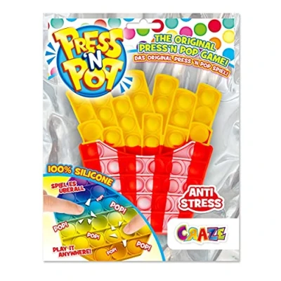 Afbeelding van CRAZE Press XXL Pop it Fidget anti stress speelgoed, meerkleurig, voor jongens, meisjes en volwassenen, 37355, meerkleurig