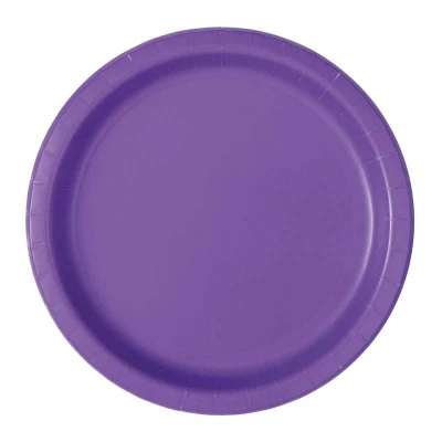 Afbeelding van Borden Neon Paars 23cm 16 stuks