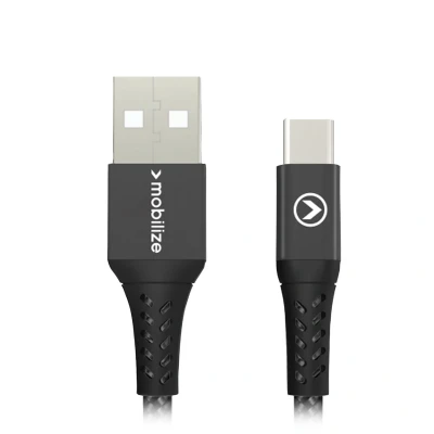 Afbeelding van Mobilize Charge/Sync cable USB A 2.0 to C 20cm black MOB USBCA 017