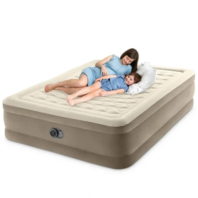 Afbeelding van Intex Dura Beam Ultra Plush Queen Luchtbed Beige Luchtbedden