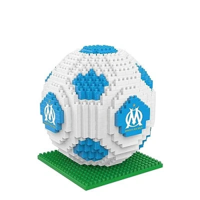 Afbeelding van FOCO Voetbalbouwset, 3D, bouwelementen, BRXLZ, officieel gelicentieerd product, Olympique de Marseille, 12 jaar en ouder