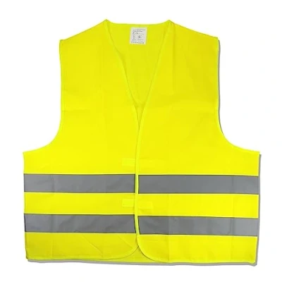 Afbeelding van Cartrend 50130 reflecterend vest DIN EN 2025 sporttas textiel met ritssluiting geel XL