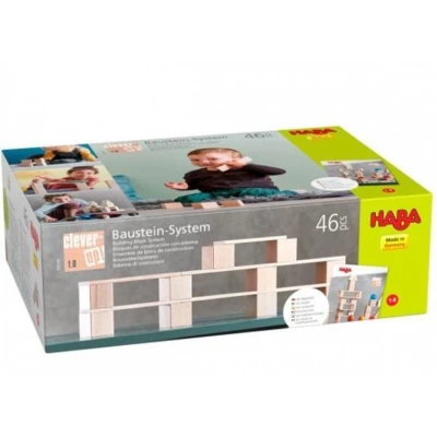 Afbeelding van Haba Bouwstenen Clever up! 1.0 Junior Hout 46 delig