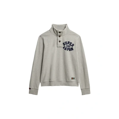 Afbeelding van Superdry Vintage Athletic Trui, Heren, Maat: Medium, sweat light grey marl
