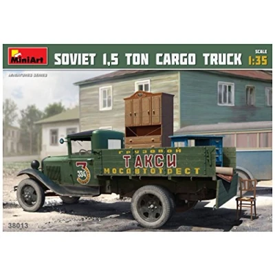 Afbeelding van Soviet 1,5 Ton Cargo Truck Scale 1/35 Mini Art MIT38013