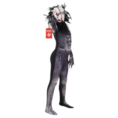 Afbeelding van Morphsuits monsterkostuum voor kinderen, seedeater monster, Halloween, kostuum maat M