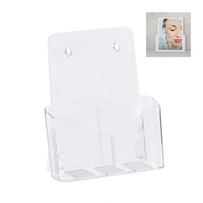 Afbeelding van Relaxdays folderhouder a4 brochurehouder folderstandaard flyerhouder transparant
