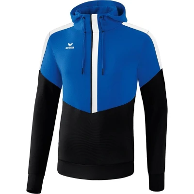 Afbeelding van Erima Squad sweatshirt met capuchon new royal/zwart/wit 34 / 164