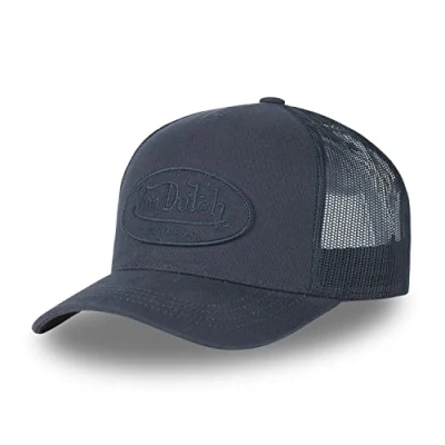 Afbeelding van Von Dutch Verstelbare pet voor dames en heren, originele comfortabele truckerpet, Blauw