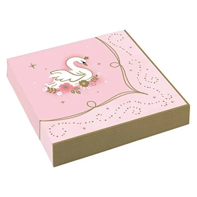 Afbeelding van Amscan Servetten Prinses 33 X Cm Papier Roze16 Stuks