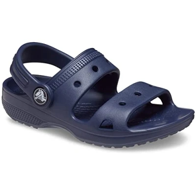 Afbeelding van Crocs Toddler Classic Sandal Badslippers voor kinderen, Maat: 22/23, Navy Kunststof