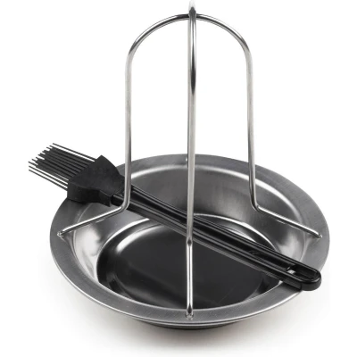 Afbeelding van Rosmarino Blacksmith BBQ Kip braadrek Zilver / 20x6x5