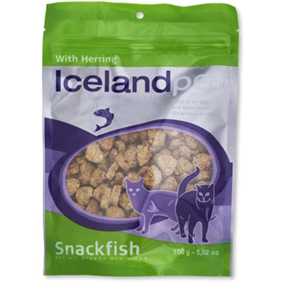 Afbeelding van Icelandpet Snackfish Kattensnack Haring 100 gr