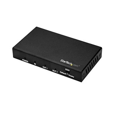 Image de StarTech.com Répartiteur HDMI 1 entrée 4 sorties Splitter 2.0 à 2 ports 4K Ultra HD (UHD) 60 Hz 1080p 720p Compatible HDR vidéo/audio x de bureau pour P/N: ST121HD20FXA