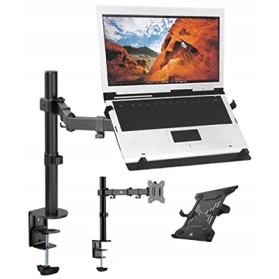 Afbeelding van Maclean MC 883 draaibare bureau laptophouder VESA: 75x75, 100x100 mm Voor 17 tot 32&quot;