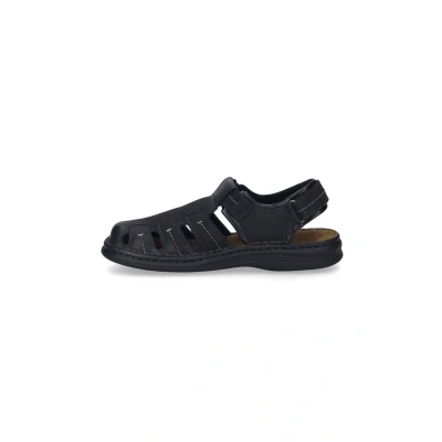 Afbeelding van Josef Seibel MAX Outdoorsandalen, Heren, Maat: 43, Schwarz Veloursleer