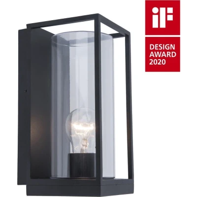 Afbeelding van Lutec Flair 5288803012 Buitenlamp (wand) LED E27 40 W Antraciet