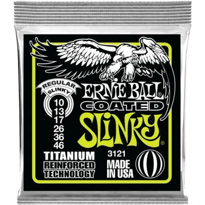 Image de ernie ball Jeu de cordes electriques titanium 3121 regular 10 46