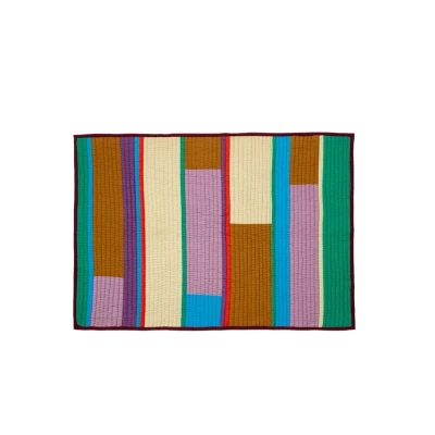 Image de Hübsch Pavilion Plaid Block Burgundy/Multi