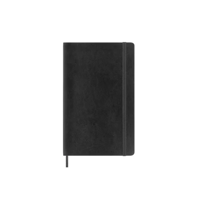 Afbeelding van Moleskine Notitieboek, Ft 13 X 21 Cm, Effen, Soepele Cover, 192 Bladzijden, Zwart Notitieboek